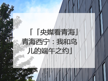 「央媒看青海」青海西宁：我和鸟儿的端午之约