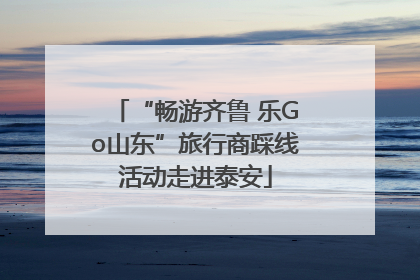 “畅游齐鲁 乐Go山东”旅行商踩线活动走进泰安