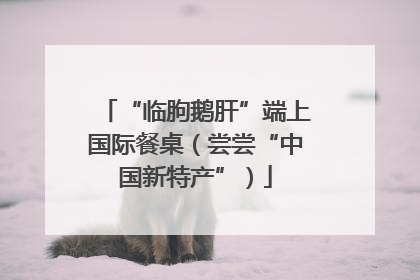 “临朐鹅肝”端上国际餐桌（尝尝“中国新特产”）