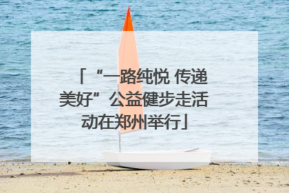 “一路纯悦 传递美好”公益健步走活动在郑州举行