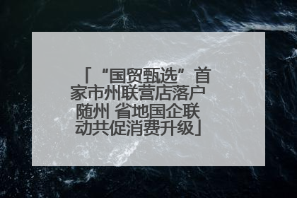 “国贸甄选”首家市州联营店落户随州 省地国企联动共促消费升级