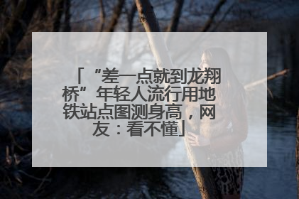 “差一点就到龙翔桥”年轻人流行用地铁站点图测身高，网友：看不懂