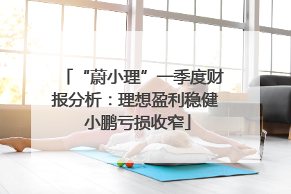 “蔚小理”一季度财报分析：理想盈利稳健 小鹏亏损收窄