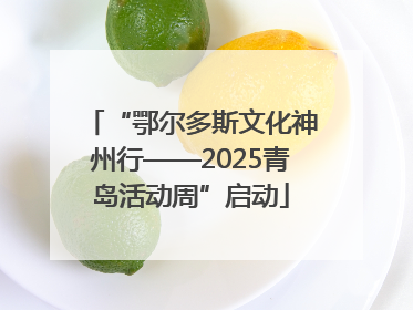 “鄂尔多斯文化神州行——2025青岛活动周”启动