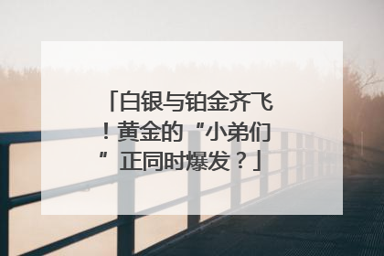 白银与铂金齐飞！黄金的“小弟们”正同时爆发？