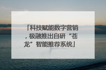 科技赋能数字营销，极融推出自研“苍龙”智能推荐系统