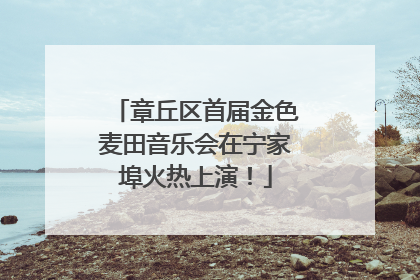 章丘区首届金色麦田音乐会在宁家埠火热上演！