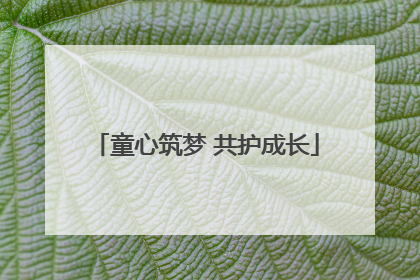 童心筑梦 共护成长