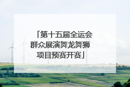 第十五届全运会群众展演舞龙舞狮项目预赛开赛