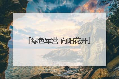 绿色军营 向阳花开