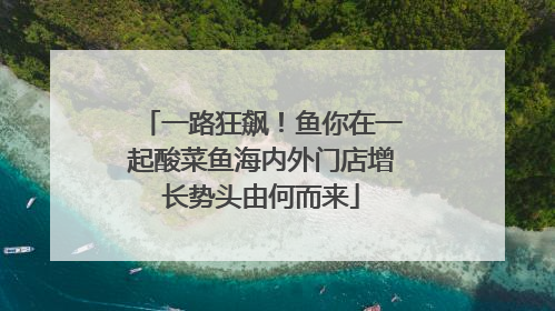 一路狂飙！鱼你在一起酸菜鱼海内外门店增长势头由何而来