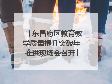 东昌府区教育教学质量提升突破年推进现场会召开