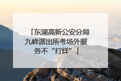 东湖高新公安分局九峰派出所考场外服务不“打烊”