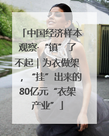 中国经济样本观察·“镇”了不起｜为衣做架，“挂”出来的80亿元“衣架产业”