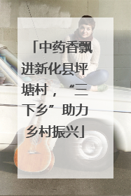 中药香飘进新化县坪塘村，“三下乡”助力乡村振兴