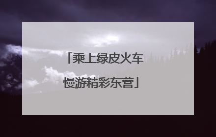 乘上绿皮火车 慢游精彩东营