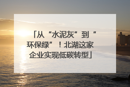 从“水泥灰”到“环保绿”！北湖这家企业实现低碳转型
