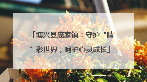 博兴县庞家镇：守护“睛”彩世界，呵护心灵成长