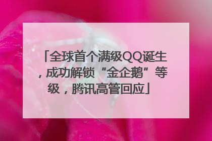全球首个满级QQ诞生，成功解锁“金企鹅”等级，腾讯高管回应