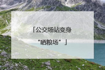 公交场站变身“晒粮场”