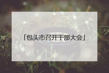 包头市召开干部大会