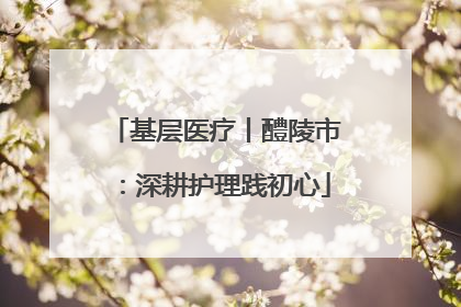 基层医疗丨醴陵市：深耕护理践初心