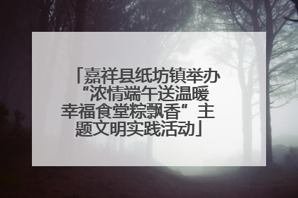 嘉祥县纸坊镇举办“浓情端午送温暖 幸福食堂粽飘香”主题文明实践活动