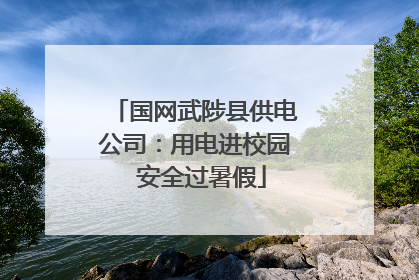 国网武陟县供电公司：用电进校园  安全过暑假