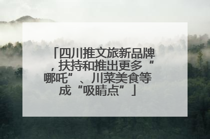 四川推文旅新品牌，扶持和推出更多“哪吒”、川菜美食等成“吸睛点”