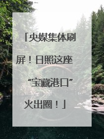 央媒集体刷屏！日照这座“宝藏港口”火出圈！