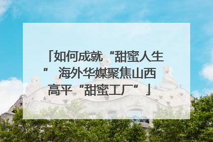 如何成就“甜蜜人生” 海外华媒聚焦山西高平“甜蜜工厂”