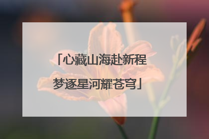 心藏山海赴新程 梦逐星河耀苍穹