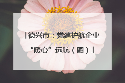 德兴市：党建护航企业“暖心”远航（图）