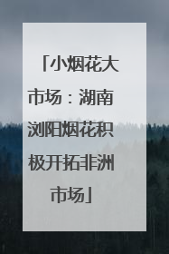 小烟花大市场：湖南浏阳烟花积极开拓非洲市场