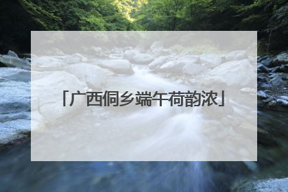 广西侗乡端午荷韵浓