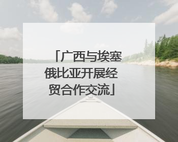 广西与埃塞俄比亚开展经贸合作交流