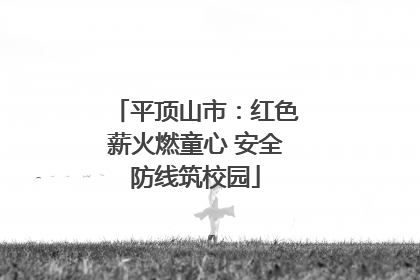 平顶山市：红色薪火燃童心 安全防线筑校园
