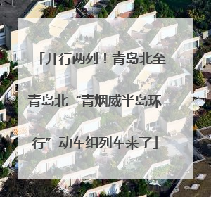 开行两列！青岛北至青岛北“青烟威半岛环行”动车组列车来了