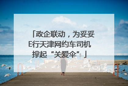 政企联动，为妥妥E行天津网约车司机撑起“关爱伞”
