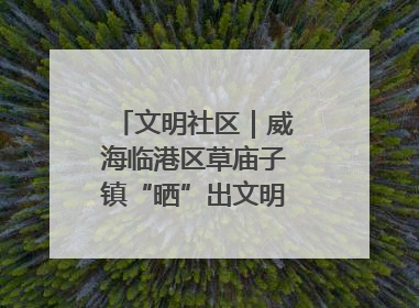 文明社区｜威海临港区草庙子镇“晒”出文明幸福新密码