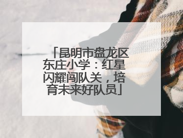 昆明市盘龙区东庄小学：红星闪耀闯队关，培育未来好队员