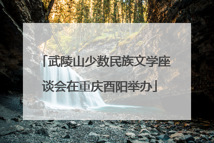 武陵山少数民族文学座谈会在重庆酉阳举办
