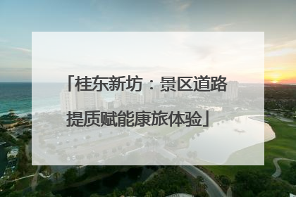 桂东新坊：景区道路提质赋能康旅体验