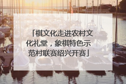 棋文化走进农村文化礼堂，象棋特色示范村联赛绍兴开赛