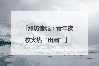 潍坊诸城：青年夜校火热“出圈”