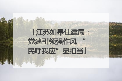 江苏如皋住建局：党建引领强作风 “民呼我应”显担当