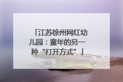 江苏徐州网红幼儿园：童年的另一种“打开方式”