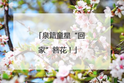 泉籍童星“回家”簪花！