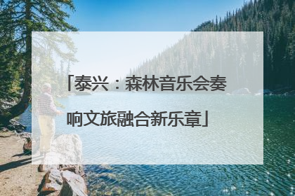 泰兴：森林音乐会奏响文旅融合新乐章