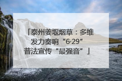 泰州姜堰烟草：多维发力奏响“6·29”普法宣传“最强音”